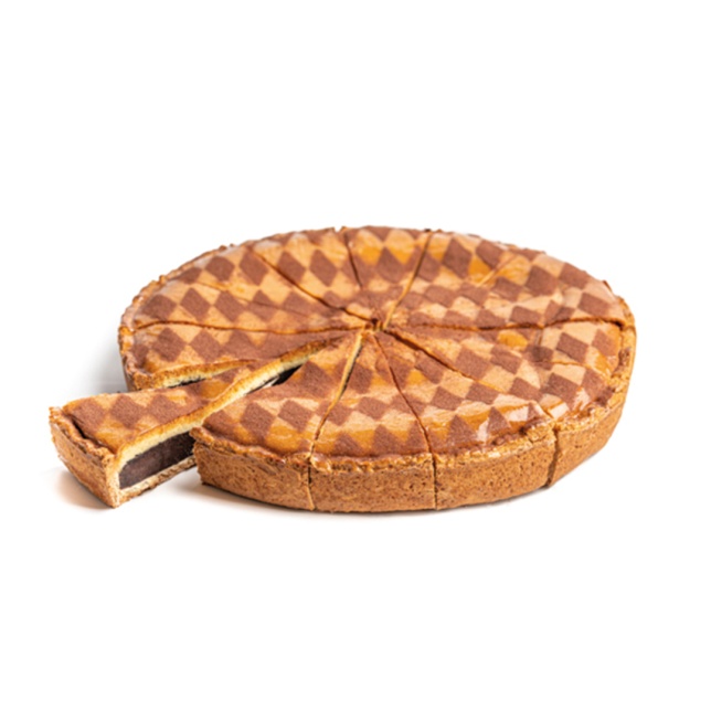 Torta al cioccolato pretagliata