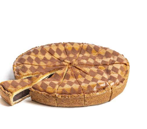 Torta al cioccolato pretagliata
